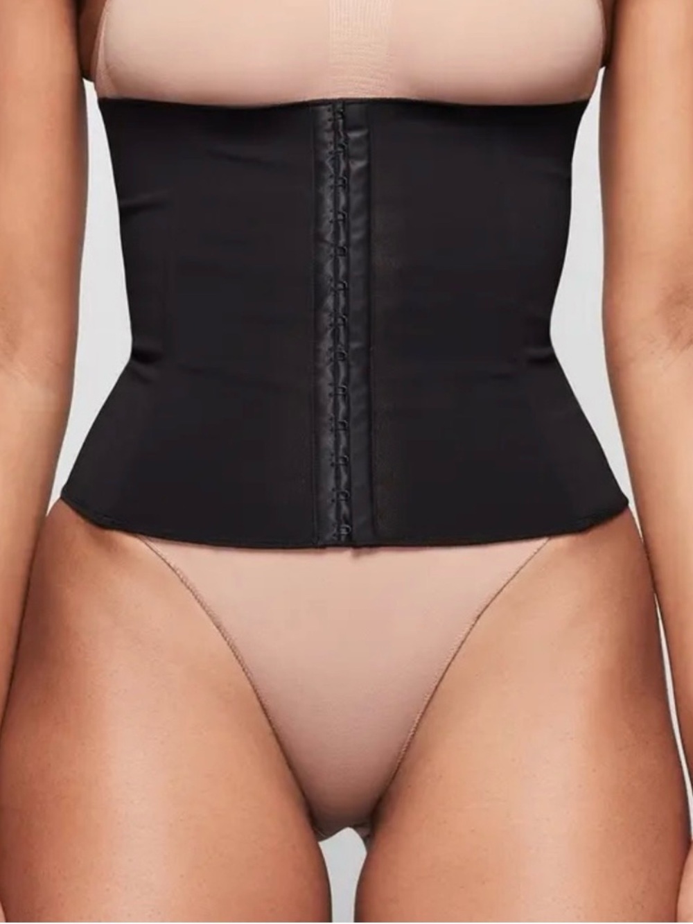 SKIMS Black Waist Trainer Size L with Original Storage Pouch